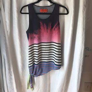 Clover Canyon Palm tree tank side tie top.